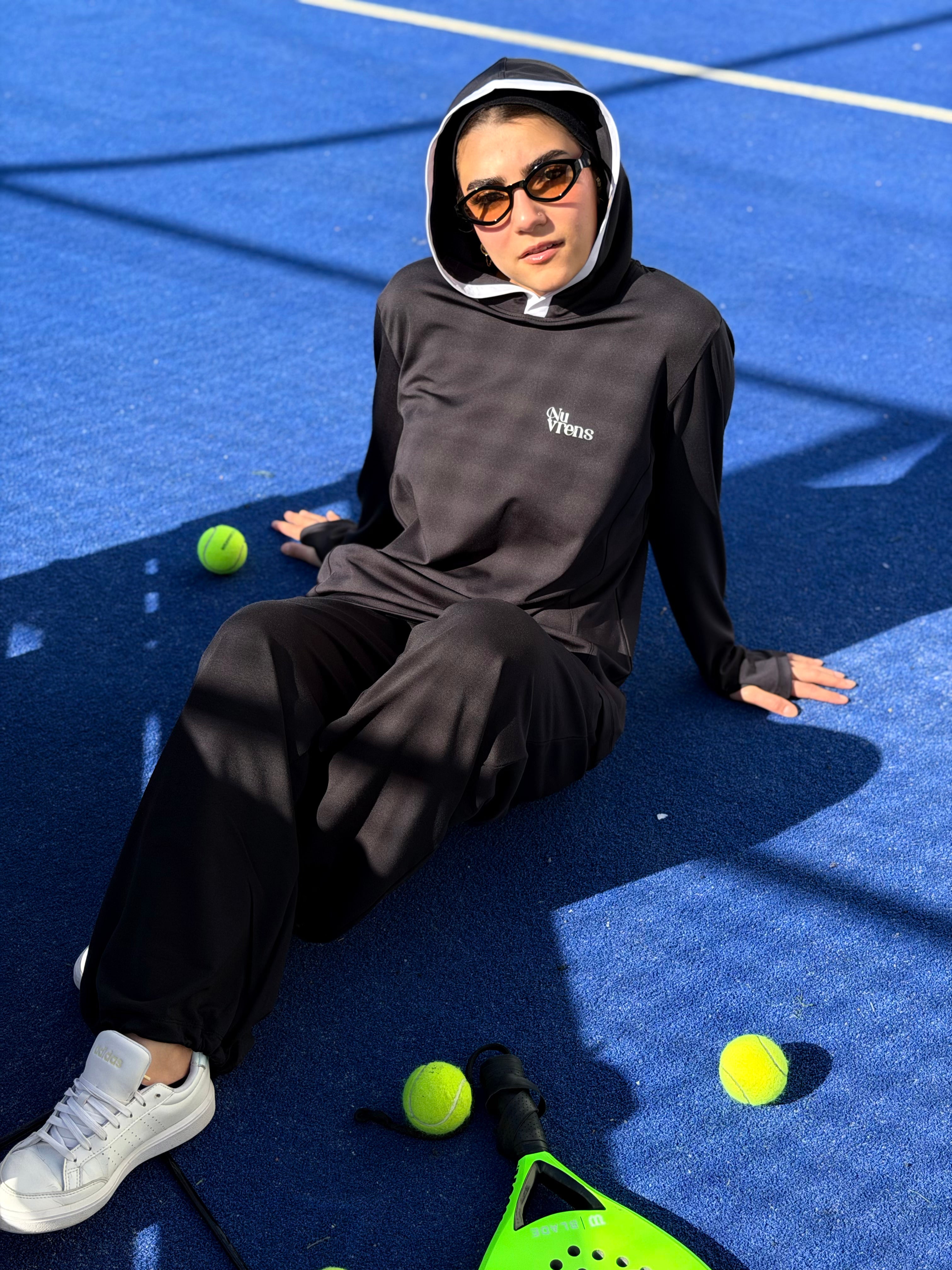 DROPSET Hoddied shirt - Black