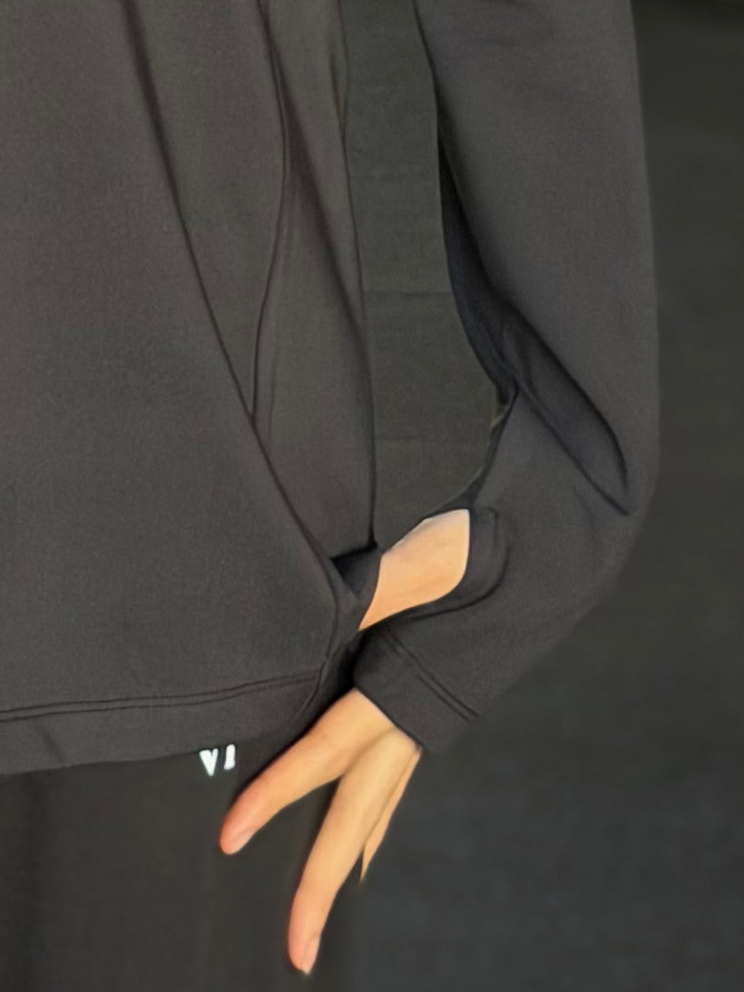 DROPSET Hoddied shirt - Black