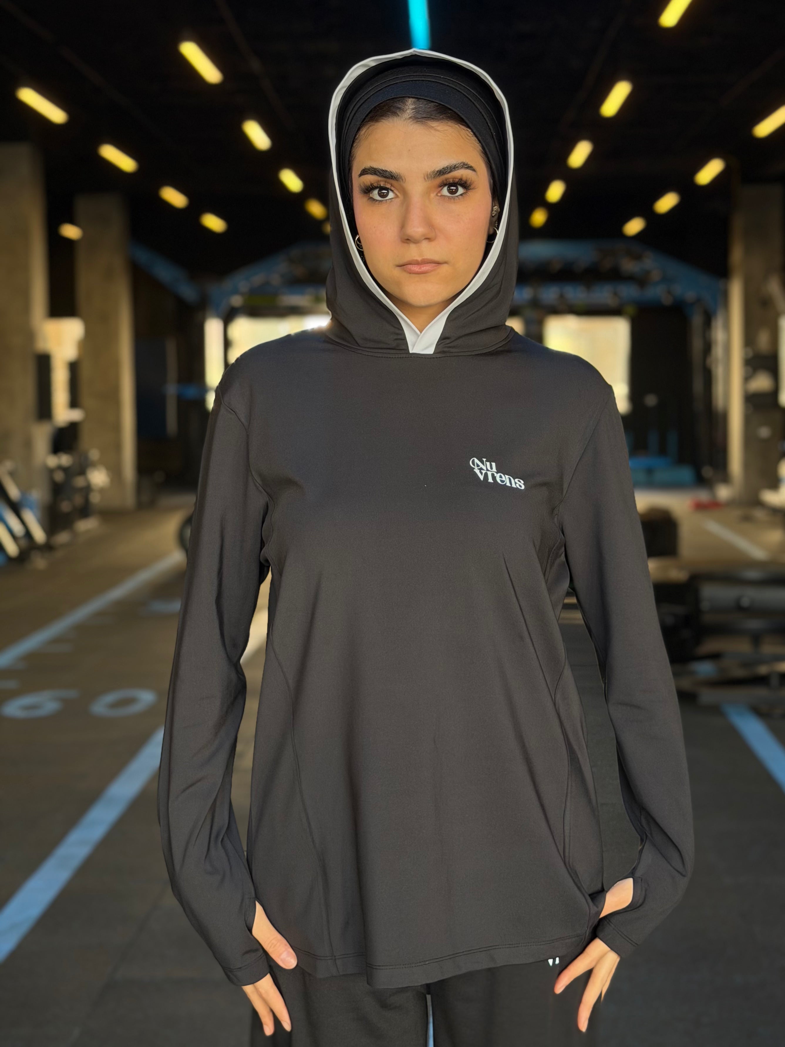 DROPSET Hoddied shirt - Black