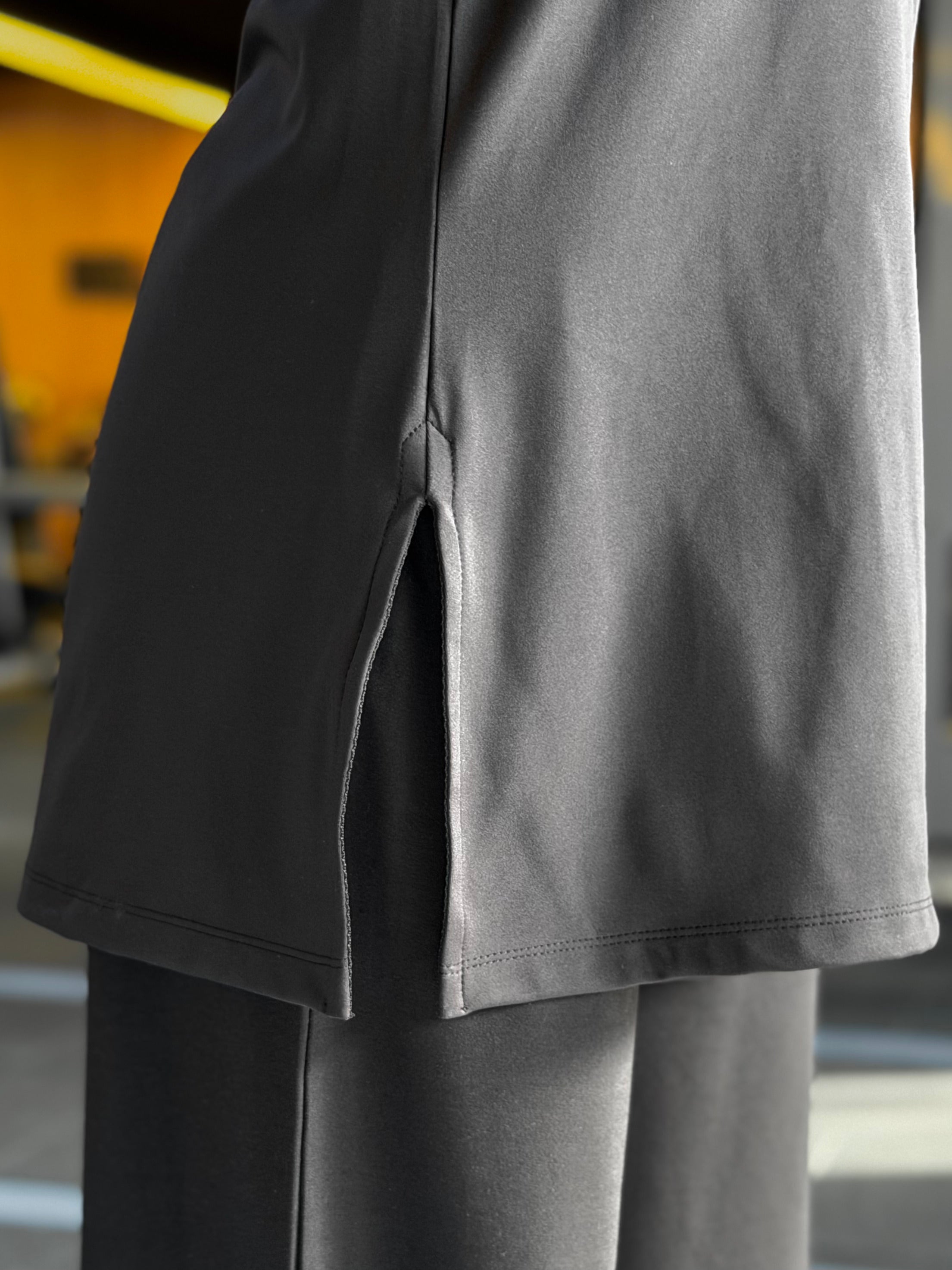 DROPSET Quart-zipper shirt - Black