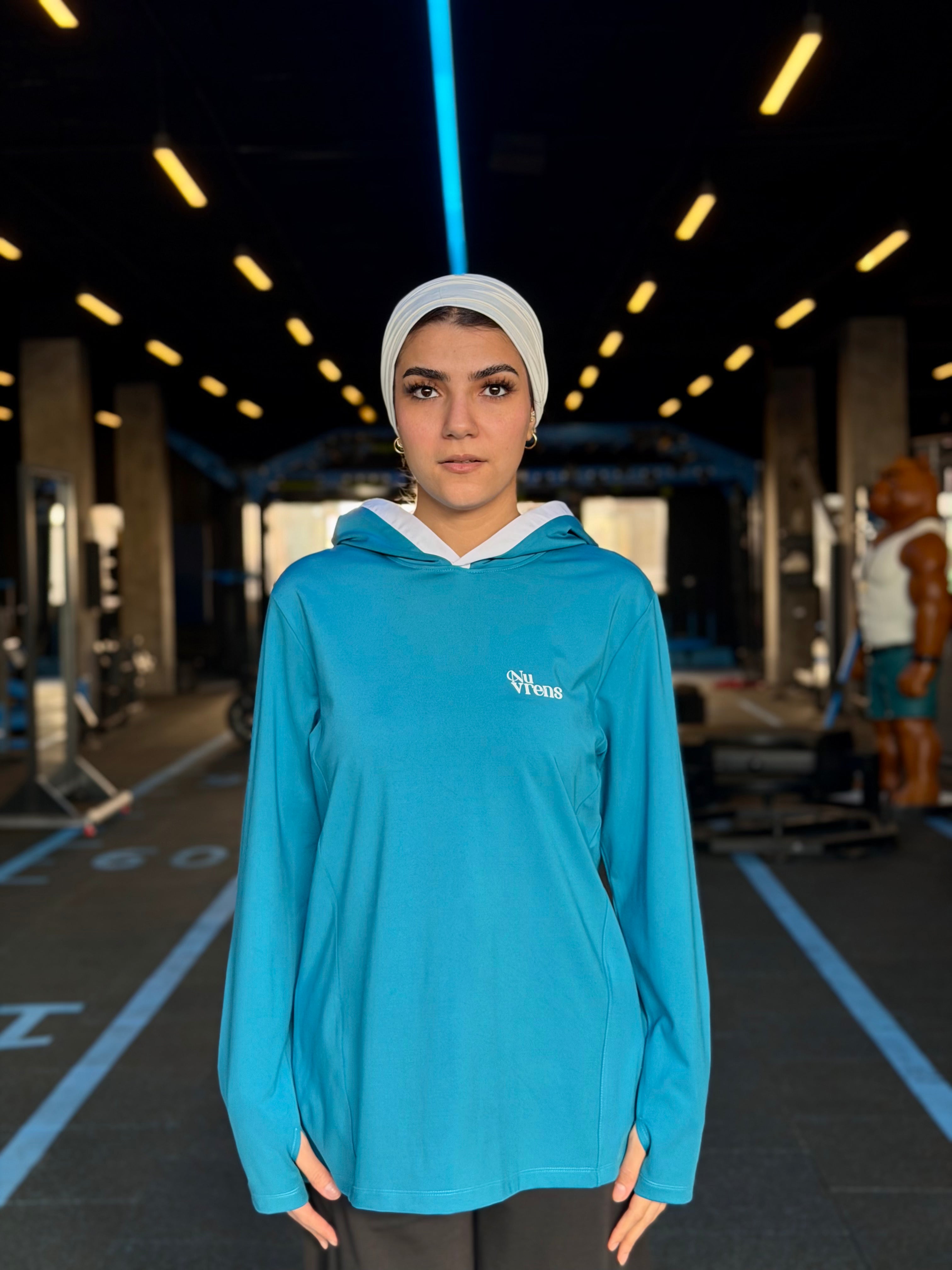 DROPSET Hoodied shirt - Indigo